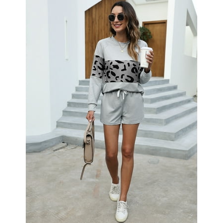 

Doaraha Women Long Sleeve Two Piece Outfits Sweatsuits Workout Athletic Tracksuits Pajamas Loungewear