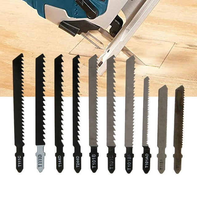 MesaSe Jigsaw Blade Set 52 -Piece T-Shank Jigsaw Blades Bayonet Reciprocating Sabre Saw Blades
