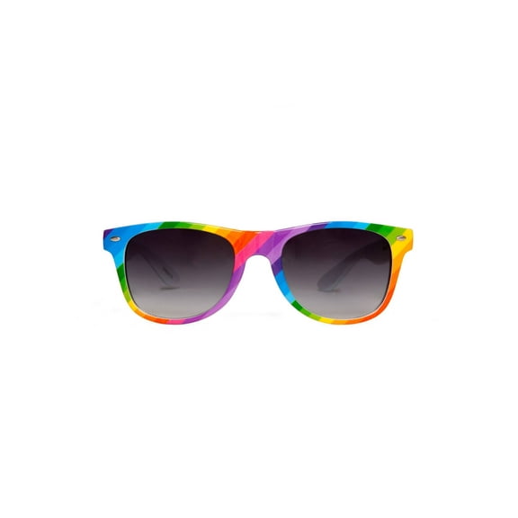 Gravity Shades Rainbow Color Rectangle Frame Sunglass