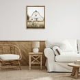 thumbnail image 3 of Stupell Industries Blooming Country Barn Garden Buildings & Architecture Painting Brown Floater Framed Canvas Art Print Wall Art, 25 x 31, 3 of 10
