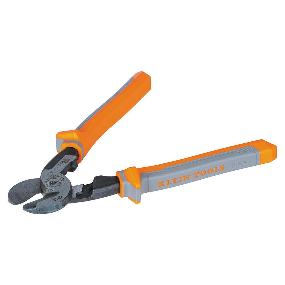 Klein Tools 63225RINS Insulated High-Leverage Cable Cutters, 9"