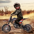 thumbnail image 5 of QEASET Gas Mini Dirt Bike, 39.4 CC 4-Stroke Dirt Bike, Rear Shock Absorber, Metal Frame, Disc Brakes, Max Load 165Lbs, Up to 20Mph, No Oil Mix Require, Red, 5 of 8