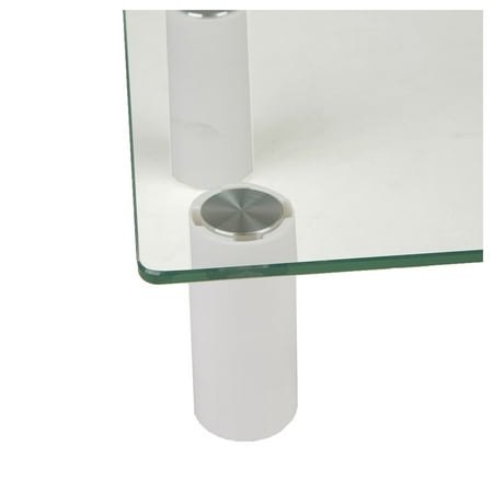 Mind Reader - Glass Monitor Stand Riser - Clear