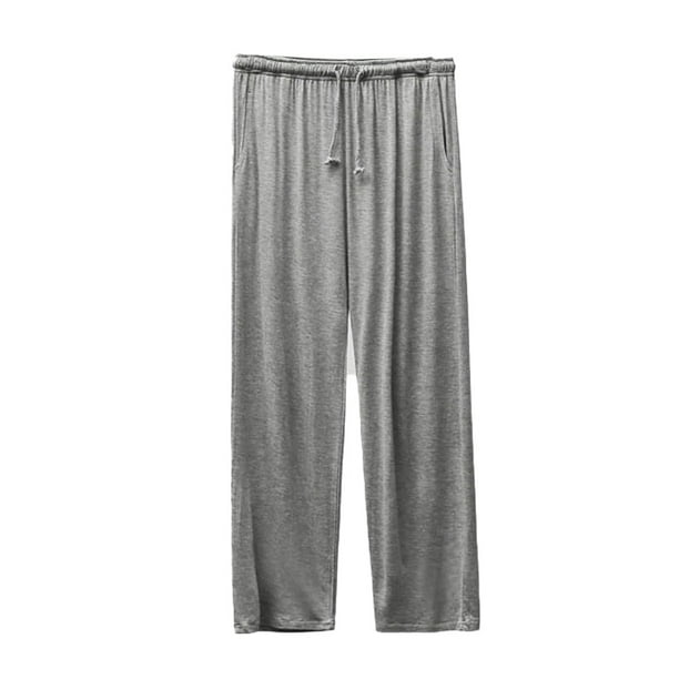 Men's Pajama Pants Pockets Pajama Bottoms Sleepwear Homewear Lounge