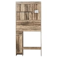 thumbnail image 5 of Ktaxon Farmhouse Over the Toilet Bathroom Storage Cabinet Space Saver, Washed Gray, 5 of 15