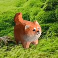 thumbnail image 6 of Mini Dog Statue Wooden Figurine Animal Sculpture Craft Kids Figure Collection for Living Room Bedroom Office Decoration Gift Ornament, 6 of 8