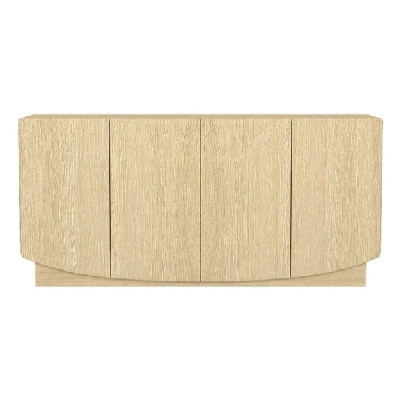 Ardea Contemporary 60" Sideboard in Natural Oak (4-Door)