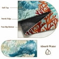 thumbnail image 6 of 2x3 Ft Entryway Area Rug, Sea Seahorse Coastal Kitchen Rug Runner Washable Floor Mat, Turquoise Nautical Summer Coral Vintage Non Slip Indoor Door Mat Throw Carpet for Bathroom Living Room Bedroom, 6 of 8