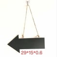 thumbnail image 2 of Wooden Sign Arrow Signs Reusable Chalk Board Directional Board Housewarming Gift (Black), 2 of 5