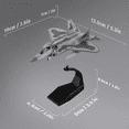 thumbnail image 3 of 1/100 Scale F-22 Raptor Fighter Attack Plane Metal Fighter Military Model Fairchild Republic Diecast Plane Model for Commemorate Collection or Gift, unisex, 3 of 6