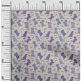 thumbnail image 2 of oneOone Cotton Poplin Lime Green Fabric Floral & Puppies Fabric For Sewing Printed Craft Fabric By The Yard 42 Inch Wide, 2 of 5