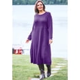 thumbnail image 6 of Woman Within Plus Size Petite Thermal Knit A-Line Dress, 6 of 6