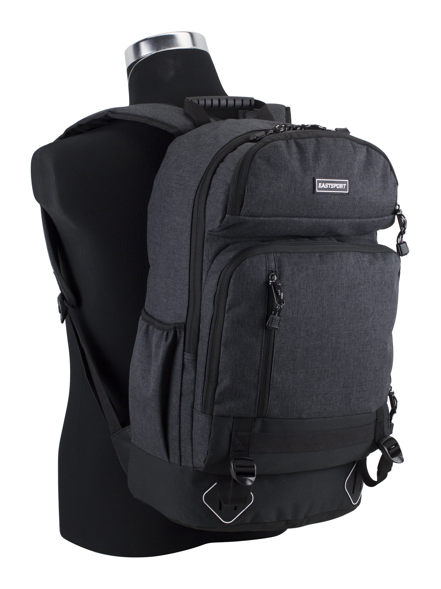 Eastsport Unisex Elevated Backpack, Dark Grey