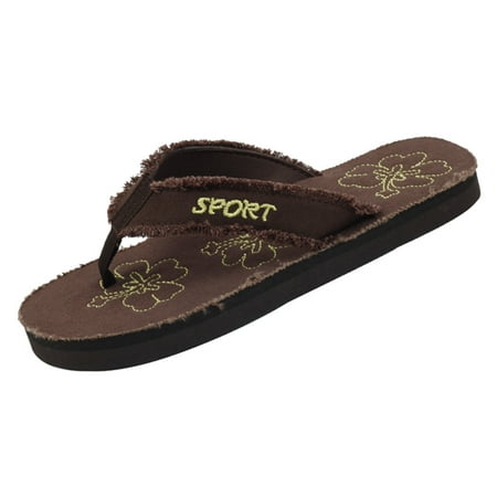 

Starbay Women s Canvas upper and Insole EVA Outsole Casual Thong Flip Flop Flat Comty Sandals
