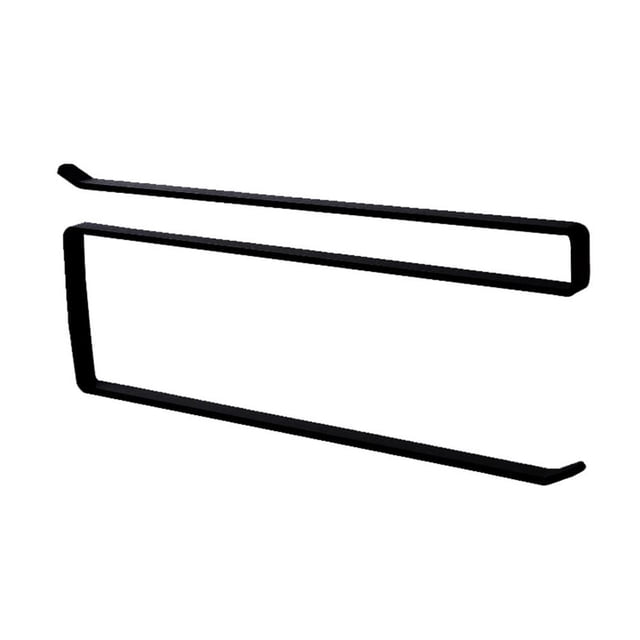 Soporte de rollo de papel de Metal simple para cocina, hogar, baño, toallero, soporte (negro)