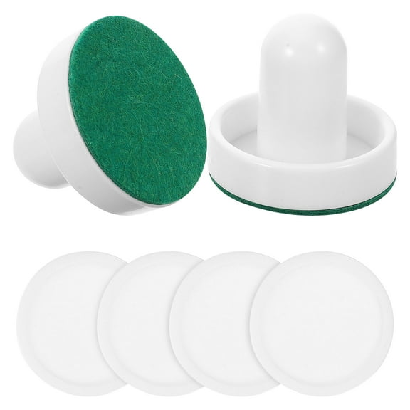 HEMOTON  Table Pusher Pucks Shipping Supplies Air Hockey Ice Accessories Child White