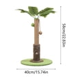 thumbnail image 2 of Cat Scratching Post Tall Vertical for Indoor Cats, Palm Tree Leaves Sisal Pole for Large Cats Kittens, Coconut Toy Wrapped in Rope, 2 of 5