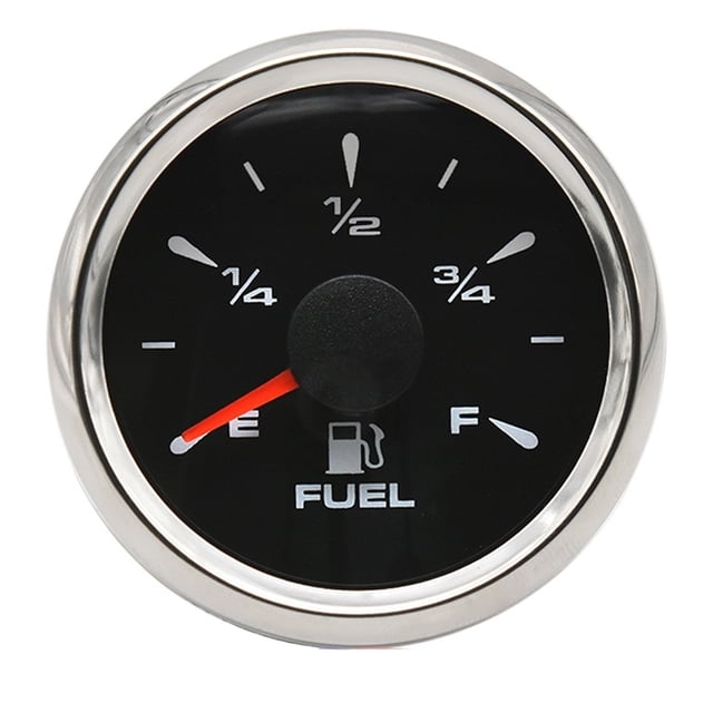 Waterproof 52MM Fuel Gauge With Backlight For 0~190 Ohm Fuel Level Meter Oil Tank Indicator Boat Car Truck RV Instruments ,Suits Most Tanks