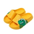 thumbnail image 2 of Akiihool Toddler Girls Slippers Kids Lightweight Soft Non-Slip Slides Slippers Comfy Sandals for Toddler Girls (Yellow,3), 2 of 4