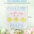 thumbnail image 2 of Easter Themed Pillow Cover 1 Ct, 15.74x15.74 Inch Square Easter Chicks Throw Pillowcase for Sofa Bedroom Chair Couch Spring Decor, Holiday Gift Home Accent Party Decoration, 2 of 7