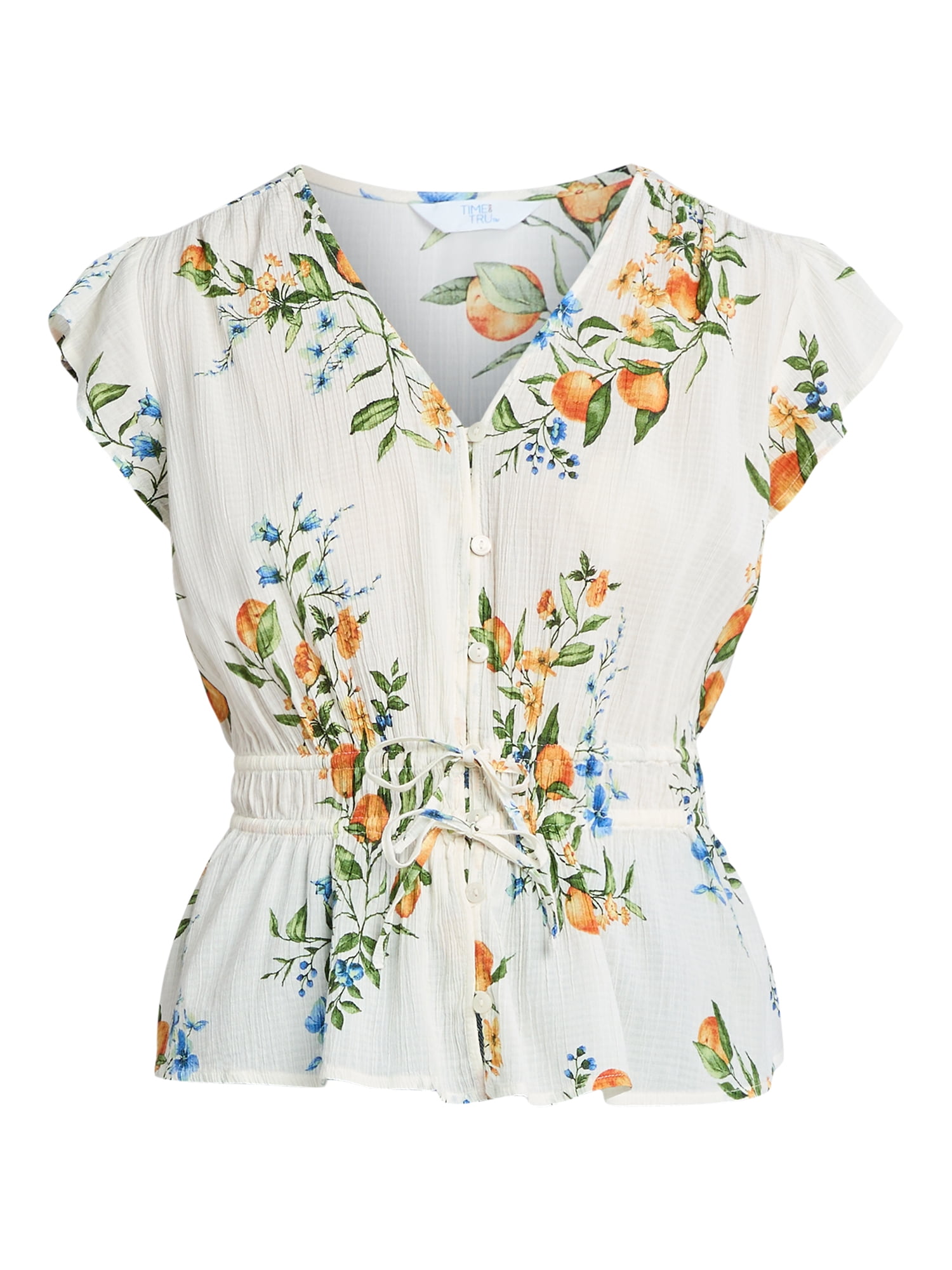 time and tru peplum top