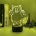 thumbnail image 2 of La luz nocturna LED 3D se vuelve roja, lo que significa que cambia de color, 2 of 5