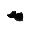 thumbnail image 6 of Men's La Milano Black Scorpio Velour Embroidered Loafers Dress Shoes 7051, 6 of 7