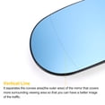 thumbnail image 4 of Reemplazo de vidrio del espejo retrovisor del lado del conductor, calefaccionado, azul, para Mercedes M-CLASS W163, 4 of 6