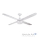thumbnail image 1 of Narvik, Ventilador de Techo Industrial, Blanco, 56 pulgadas, con Luz, Control de Pared, Nuevo, 1 of 8