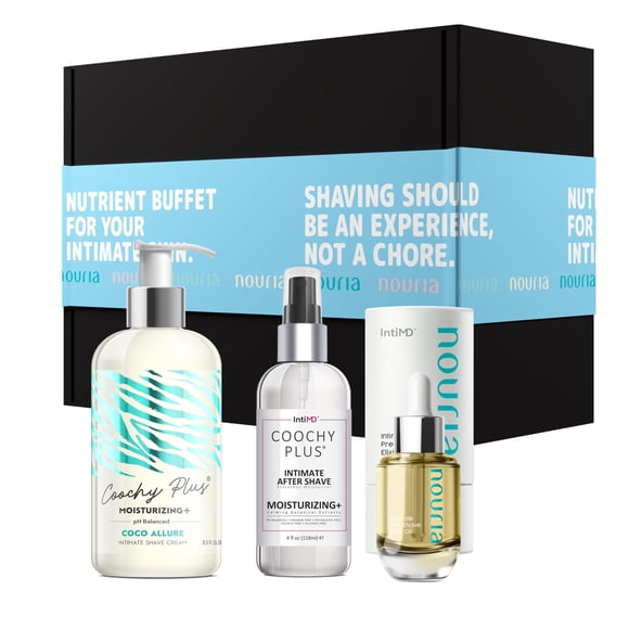 Set de regalo de afeitado IntiMD Coochy Plus HydroLock Moisturizing