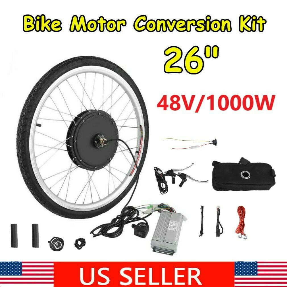 Details about   26" 48V 1000W Front  Wheel E-Bike Electric Bicycle Bike Motor Conversion Kit NEW 