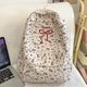 thumbnail image 5 of Mochila Pana para Mujeres Floral Bowknot Bolso () Blanco, 5 of 9