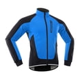 thumbnail image 1 of Men Cycle Jacket Waterproof Windproof Thermal Fleece Bike Jersey   Riding Running Autumn Winter Jacket Coat, 1 of 7