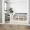 White + Pine, variant on LANKANG Natural Tone Decorative Free Standing Pet Partition Expandable Safety Gate With Lockable Side Door Stable Support Feet For Indoor Dog Containment