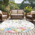 thumbnail image 4 of Easter Eggs Round Area Rug 5Ft Washable Circle Rugs for Living Room Bedroom, Country Wildflower Spring Watercolor Botanical Non-Slip Carpet Floor Mats Indoor Outdoor Carpet Runner Home Decor, 4 of 8