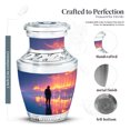 thumbnail image 2 of MUKTIVE Firefighter Memorial Urns for Adult Male & Female, Large & Small Funeral Urn for Ashes for Women, Mini Blue Cremation Urn for Human Ashes, Keepsake Burial Urns (10 & 3 Inch ), 2 of 7