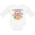 thumbnail image 3 of Inktastic My Aunt and Uncle Love Me with Cute Kitten and Flowers Boys or Girls Long Sleeve Baby Bodysuit, 3 of 5