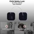 thumbnail image 1 of Cerradura De Seguridad Para Niños Bloqueo de seguridad para niños Bloqueo limitador de ventana para el hogar fácil de usar (Cuadrado negro), 1 of 8