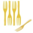 thumbnail image 2 of Baby Yellow Plastic Cake Fork with Knife Edge - 4" x 3/4" - 500 count box, 2 of 11