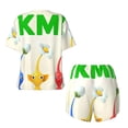 thumbnail image 5 of Lsque Pikmin Women's Short-Sleeved Pajama Set - 2 Piece Soft and Lightweight Sleepwear Set-Large, 5 of 9