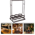 thumbnail image 1 of OUNONA 1 Pc Black Iron Bottle Shelf Simple Design Storage Organizer for Bars, 1 of 8