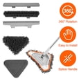 thumbnail image 2 of Wall Mop Cleaner with Adjustable Handle 360 °Rotating Wall Cleaning Mop with Replaceable Mop Cloth Microfiber Dust Mop Dusting Tool Wet and Dry Wall Cleaner for Windows Wall Floor, 2 of 9