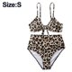 thumbnail image 2 of Conjunto de bikini de guepardo para mujer, traje de baño de dos piezas con lazo ajustable y corte alto, 2 of 5