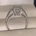 thumbnail image 5 of 2Ct Princess Cut Lab Created Diamond Solitaire Women's Engagement Ring 14K White Gold Plated 925 Silver, 5 of 5