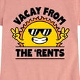 thumbnail image 3 of Instant Message - Vacay From The Rents - Toddler & Youth Girls Short Sleeve Graphic T-Shirt, 3 of 6