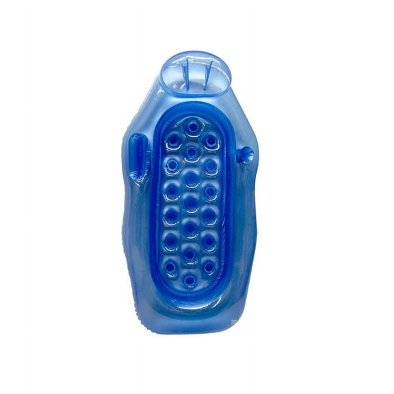 Swim Central 76" Wet or Dry Inflatable 1-Person Water or Swimming Pool Sun Lounge - Blue