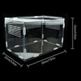thumbnail image 2 of PENGXIANG Reptile Breeding Box Acrylic Feeding Box for Spider Lizard Frog Cricket Turtle, 2 of 3