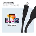 thumbnail image 5 of Powertek MFi Certified USB-A to Lightning Charging Cable, Carbon Design Texture, 6 ft, Black, 5 of 7