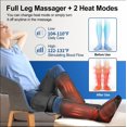 thumbnail image 4 of Foot & Leg Massager with Heat for Circulation Calf, Thigh Relaxation - Bob and Brad Air Compression Massage Boot for Vericose Veins, Muscle Fatigue, Cramps, Swelling and Edema, Gifts for Mom, Dad, 4 of 12