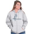 thumbnail image 3 of Keep Calm Funny EMT Humor Zip Up Hoodie Men's Women's Brisco Brands 2X, 3 of 6